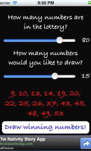 Lottery Numbers Generator 1