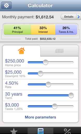 Mortgage Calculator for iPhone 1