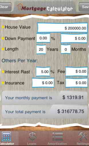 Mortgage Payment Calculator Lite 2