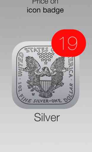 Silver Price Watch - live spot price on a troy ounce bullion coin icon /w widget, charts, push notifications, custom alerts and more! 4