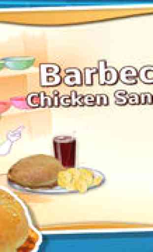 Barbecue Chicken Sandwich-Cooking Games 1