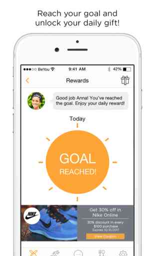 Health Coach BeYou - steps tracker & Wellness app 2