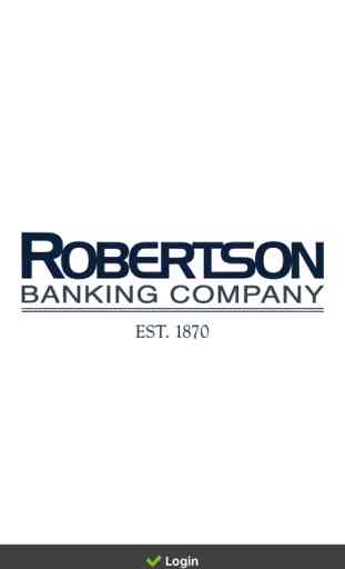 Robertson Banking Company Mobile App 1