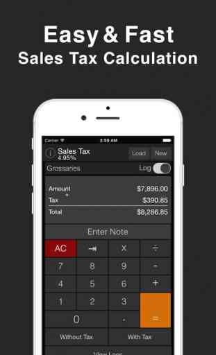Sales Tax Calculator for Shopping & Purchase Logs 1