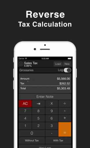 Sales Tax Calculator for Shopping & Purchase Logs 2
