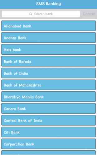 SMS Banking for All Bank 1