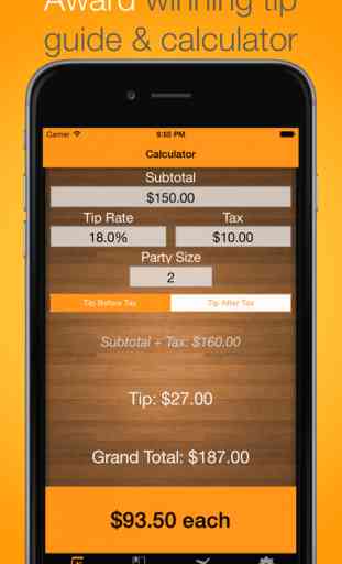 Tip Check PRO - Tip Calculator, Free Tipping Guide, & Bill Splitter 1