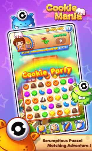 Cookie Crush Mania - 3 match puzzle splash game 3