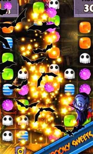 Halloween Candy World Adventure - Pop the gummy drop & match yummy treats to collect skull gems 2