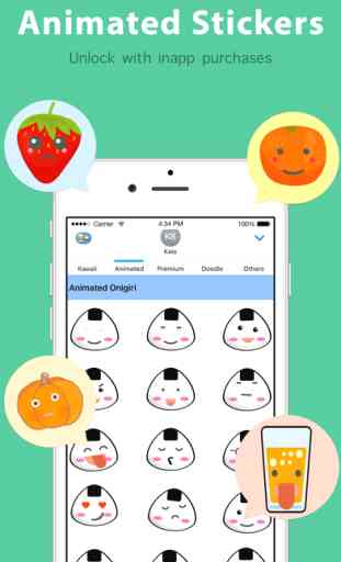 Kawaii Food Emoji Keyboard & Sticker Packs 3