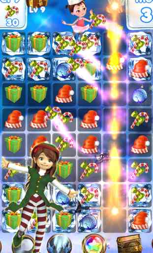 Santa Games and Puzzles - Swipe yummy candy to make it collect jewels for Christmas! 2