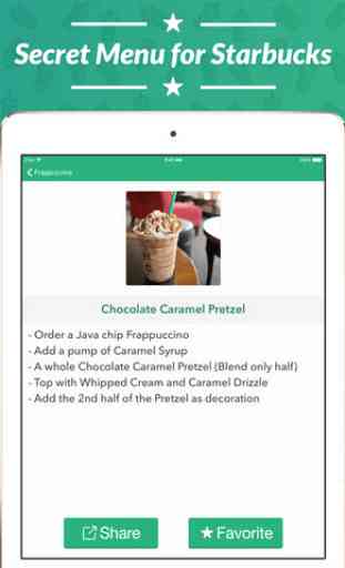 Secret Menu for Starbucks Free - Coffee, Frappuccino, Tea, Cold, and Hot Drink Recipes 4