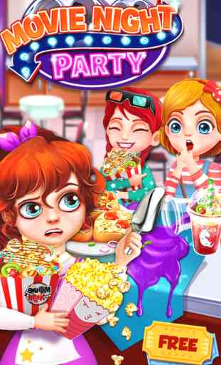 Movie Night Party - Popcorn Maker Cooking Games 1