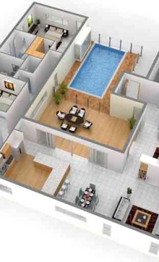 3D House Floor Plan Ideas 1