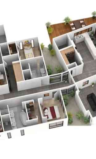 3D House Floor Plan Ideas 2
