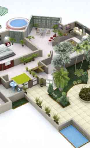 3D House Floor Plan Ideas 3