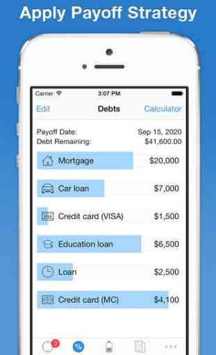 Debt Down - Pay off Debt: budgeting, loan calculators, strategies 2