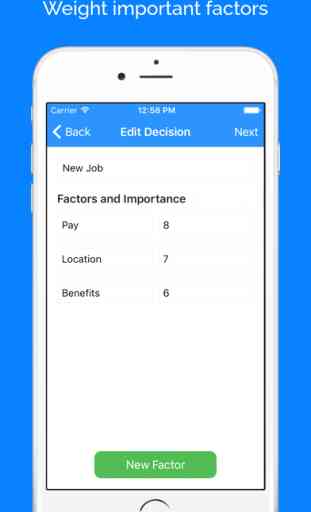 Decision - Weighted Average Decision Matrix App 2