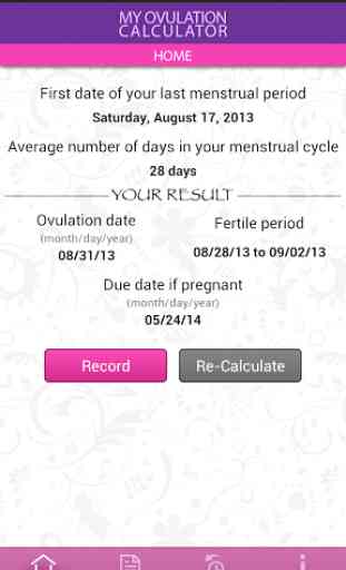 My Ovulation Calculator 2