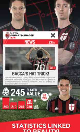 AC MILAN FANTASY MANAGER 2016 - Lead your favorite football club 3