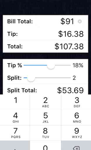 Tip Calculator % Free - Fast Tips and Split Bills 1
