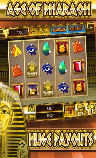Age Of Pharaoh Slots Casino - Win Way Huge Jackpots With Bonus Games Blackjack & Roulette Free 4