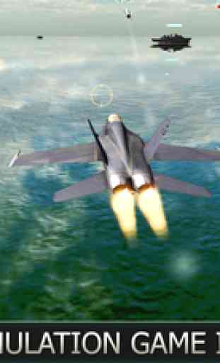 Air Force Jet Fighter 3D - War Plane Combat and Attack Simulation Game in Real Sky 1