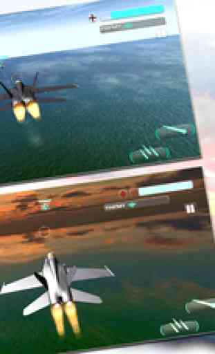 Air Force Jet Fighter 3D - War Plane Combat and Attack Simulation Game in Real Sky 3