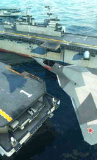 Aircraft Carrier Parking - F18 Fighter Jet Simulation Landing & Stealth Navy Boat Battleship Driving Games 3