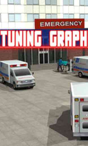 Ambulance Emergency Rescue Simulator 3d - Drive fast to take calamity injured patient to city hospital 1