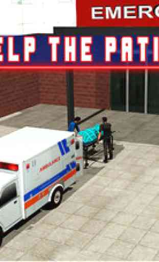 Ambulance Emergency Rescue Simulator 3d - Drive fast to take calamity injured patient to city hospital 2