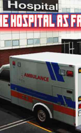 Ambulance Emergency Rescue Simulator 3d - Drive fast to take calamity injured patient to city hospital 4