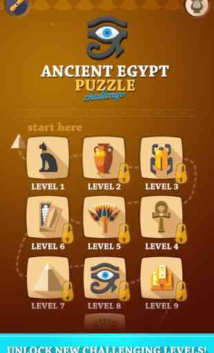 Ancient Egypt Puzzle Challange - A swipe and match brain training game for all ages! 4