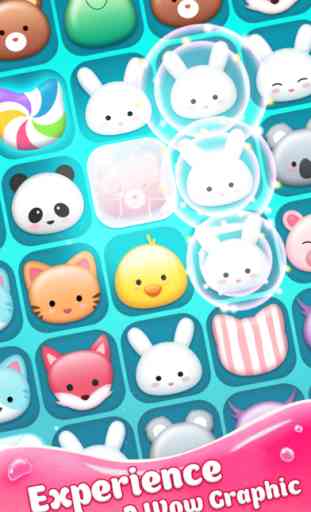 Animal Crush Pop Legend - Delicious Sweetest Candy Match 3 Games Puzzles 1