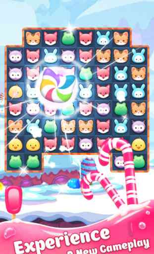 Animal Crush Pop Legend - Delicious Sweetest Candy Match 3 Games Puzzles 3