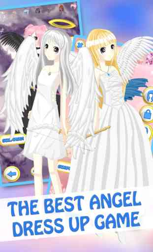 Anime Angel Girls DressUp - Cute Princess MakeUp & Makeover Games For Kids 2