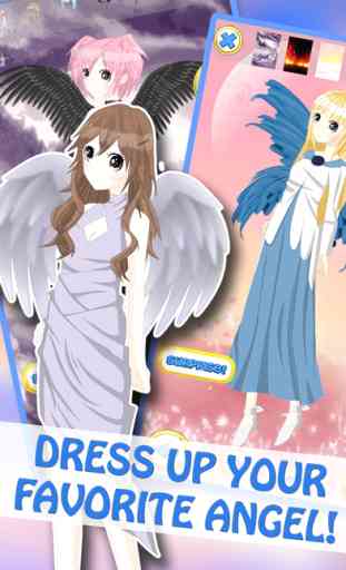 Anime Angel Girls DressUp - Cute Princess MakeUp & Makeover Games For Kids 3