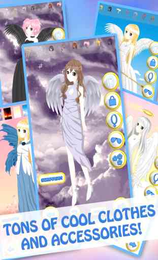 Anime Angel Girls DressUp - Cute Princess MakeUp & Makeover Games For Kids 4
