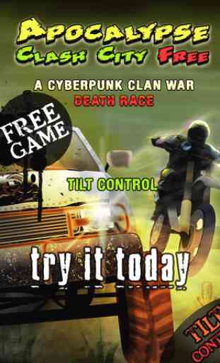 Apocalypse Clash City Free : A Cyberpunk Clan War Death Race game 2