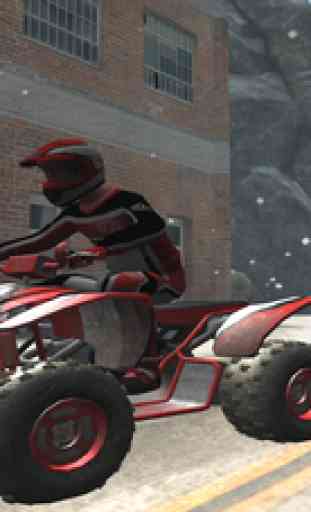 ATV Snow Racing - eXtreme Real Winter Offroad Quad Driving Simulator Game FREE Version 3
