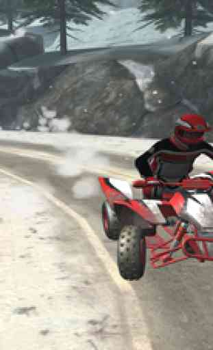 ATV Snow Racing - eXtreme Real Winter Offroad Quad Driving Simulator Game FREE Version 4