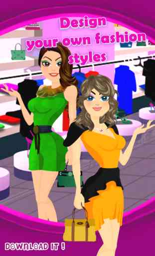 Awesome Fashion Girl Dress Up Maker Free - Fun Shopping Home & Beauty Salon 3