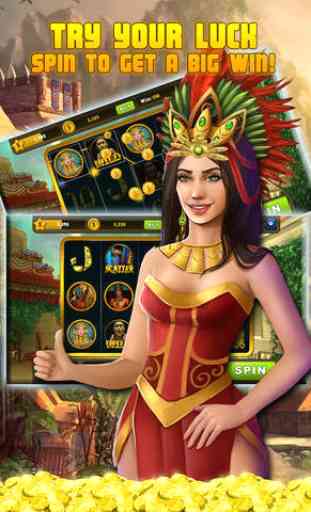 Aztecs Treasure Slots Deluxe: Best Free Pokies Machines & Slot tournaments Casino Games 3