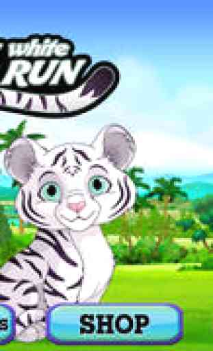 Baby White Tiger Run : Dash Race with Mittens the Super Sonic Cub 1