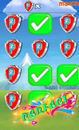 Adventure Match Game for Paw Patrol 2