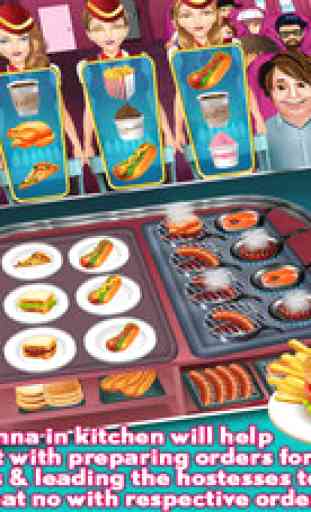 Airplane Kitchen Fast Food Fever Cooking Games 2