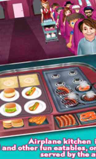 Airplane Kitchen Fast Food Fever Cooking Games 3