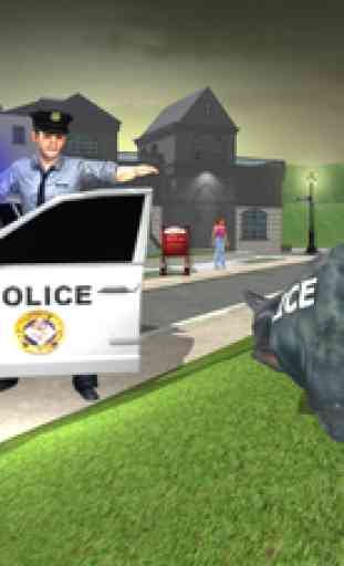 American Police Dog VS Robbers 1