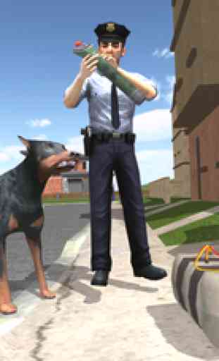 American Police Dog VS Robbers 2