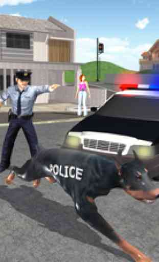 American Police Dog VS Robbers 3
